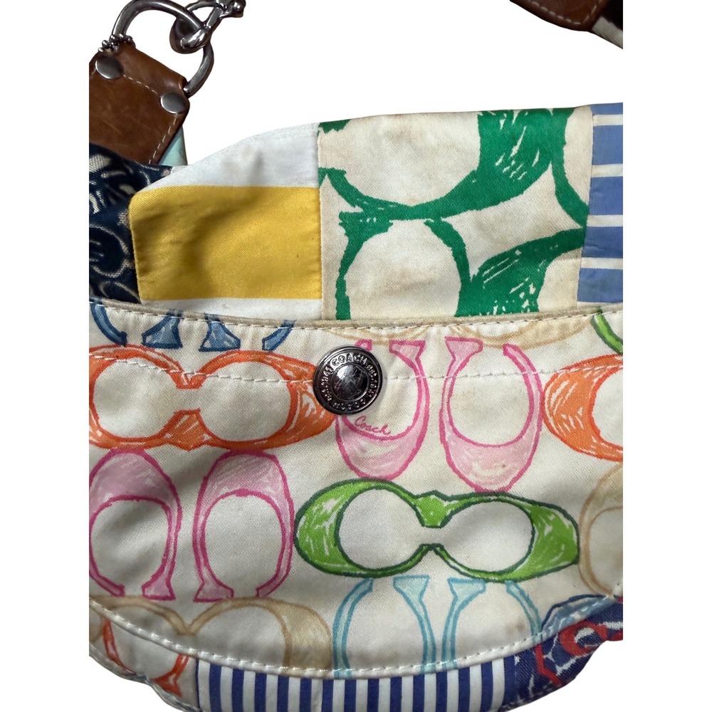 Coach Ergo Patchwork Multicolor Canvas Leather Ho… - image 3